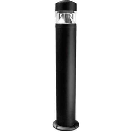 Feeltheglow 120V Cast Aluminum Incandescent Bollard Light, Black FE2562914